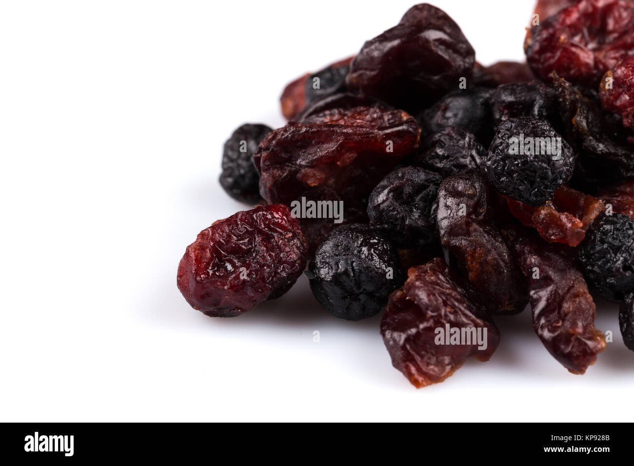 Cranberries, Kirschen und Heidelbeeren Stockfotografie Alamy
