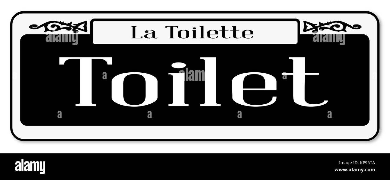 New Orleans WC Schild Stockfoto