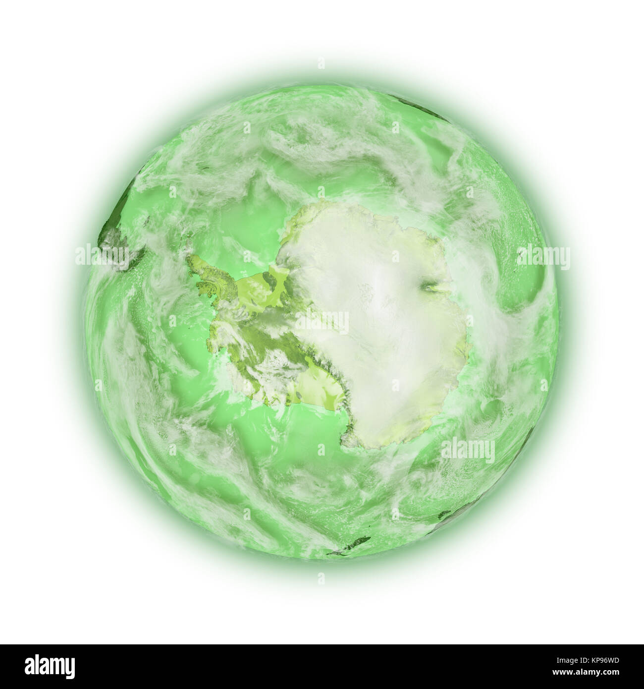 Antarktis auf grünen Planeten Erde Stockfoto