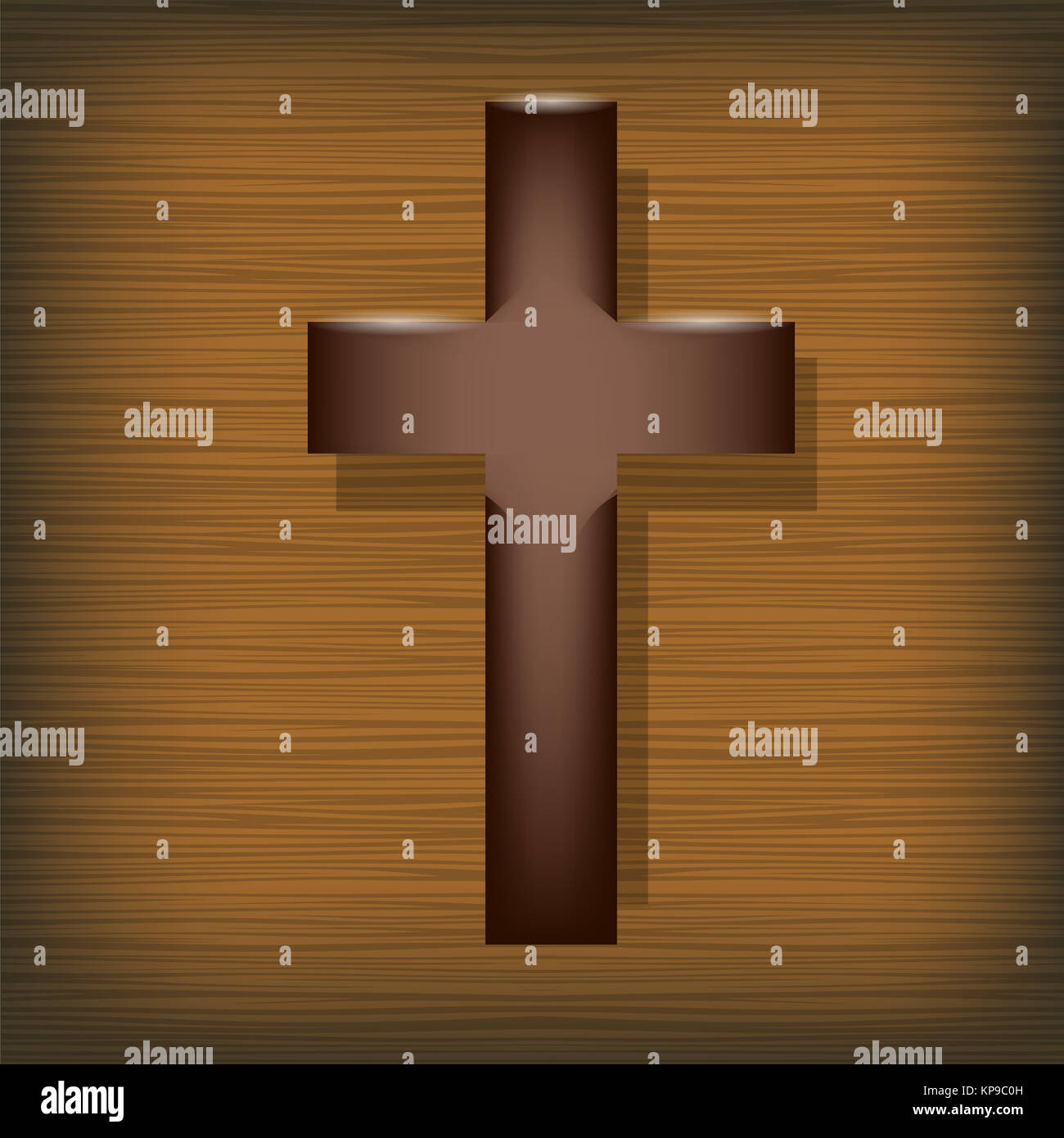 Holz-Kreuz.  Symbol der Religion Stockfoto