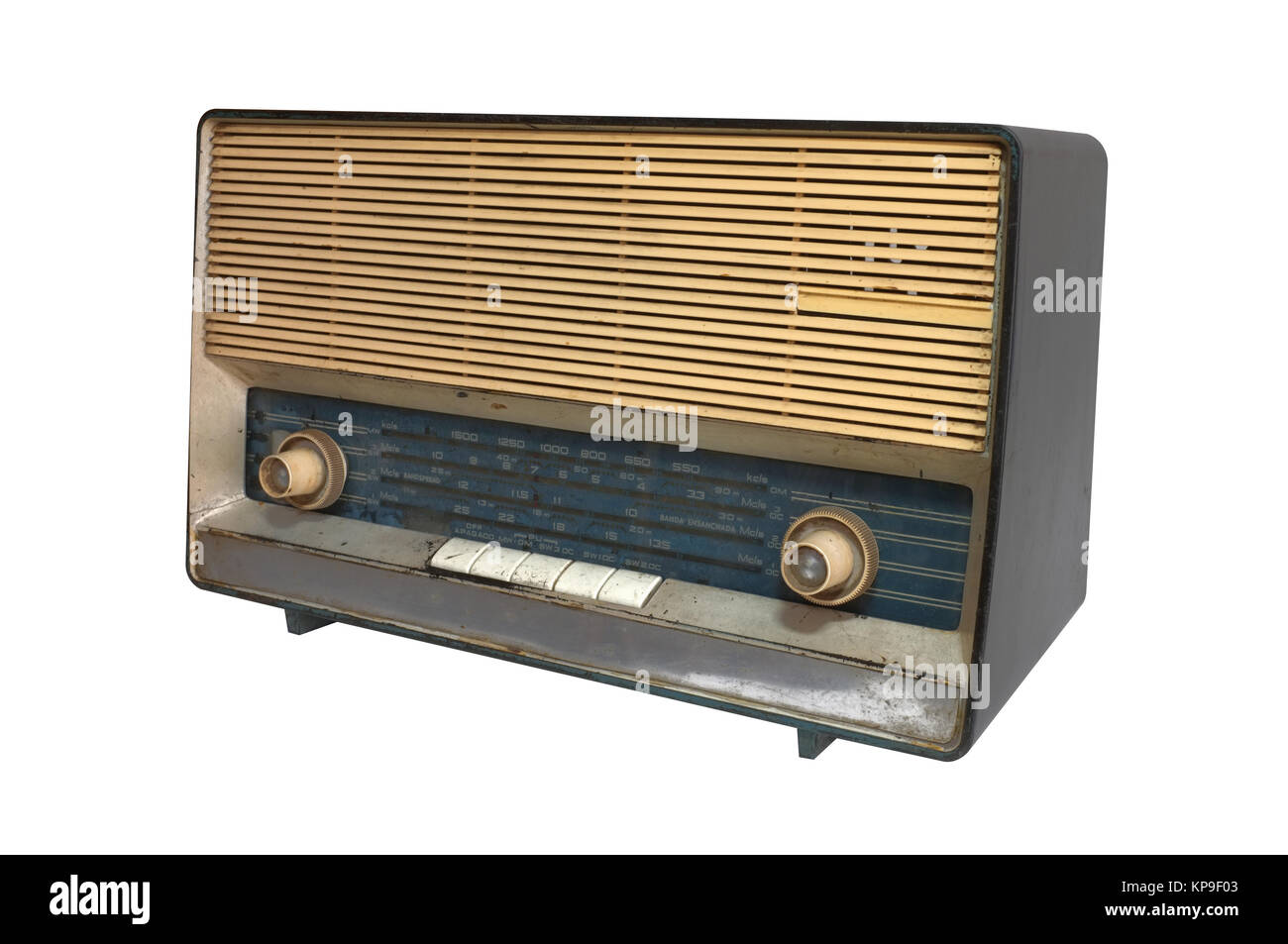 Retro-Blaster Kassetten-Tonbandgerät isoliert auf weißem Hintergrund Stockfoto Retro-Blaster Kassetten-Tonbandgerät isoliert auf weißem Hintergrund Stockfoto