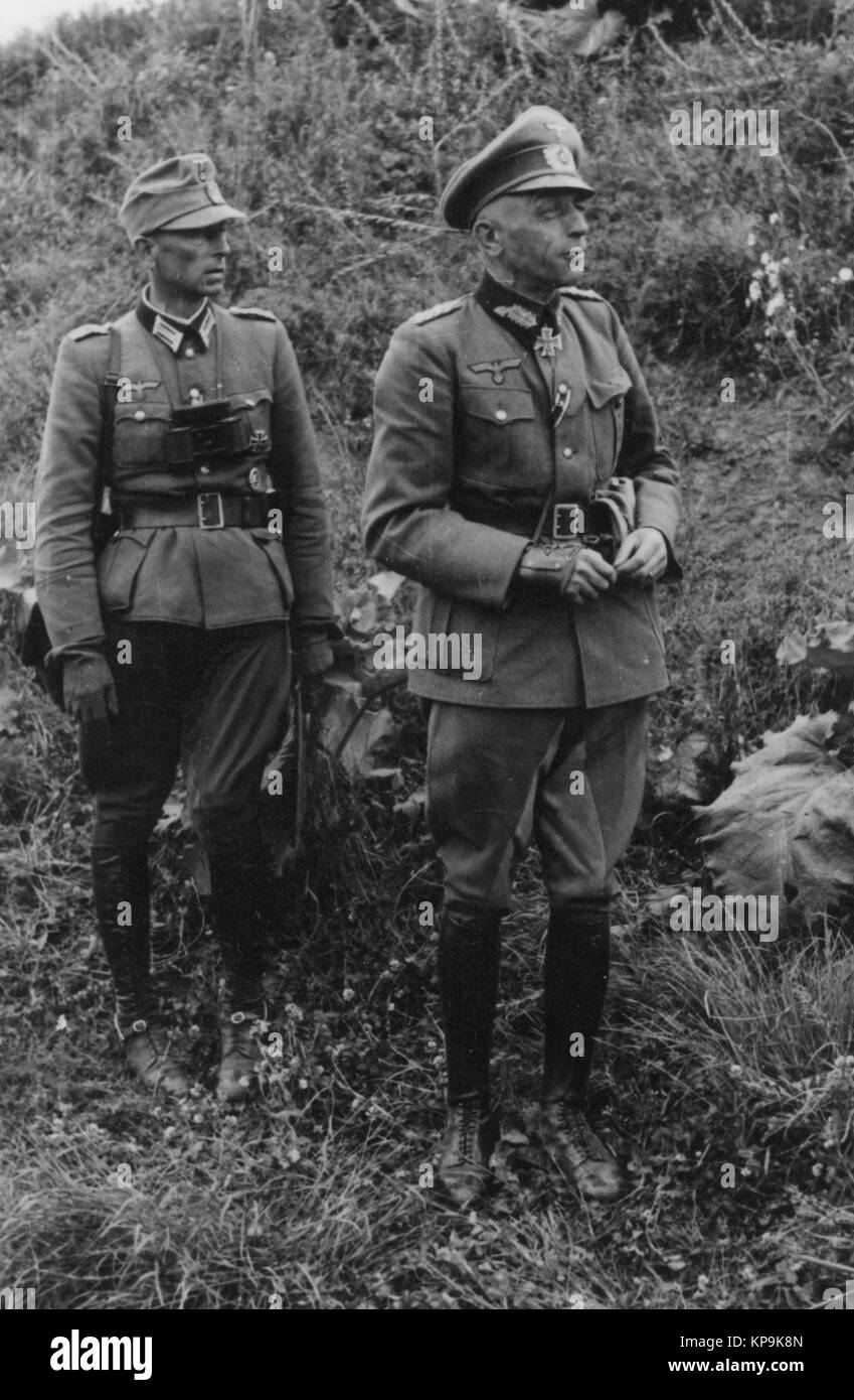 Deutsche Allgemeine Ritterkreuz Inhaber Deutschen Kreuz Inhaber Wehrmacht Luftwaffe der Waffen-SS Stockfoto