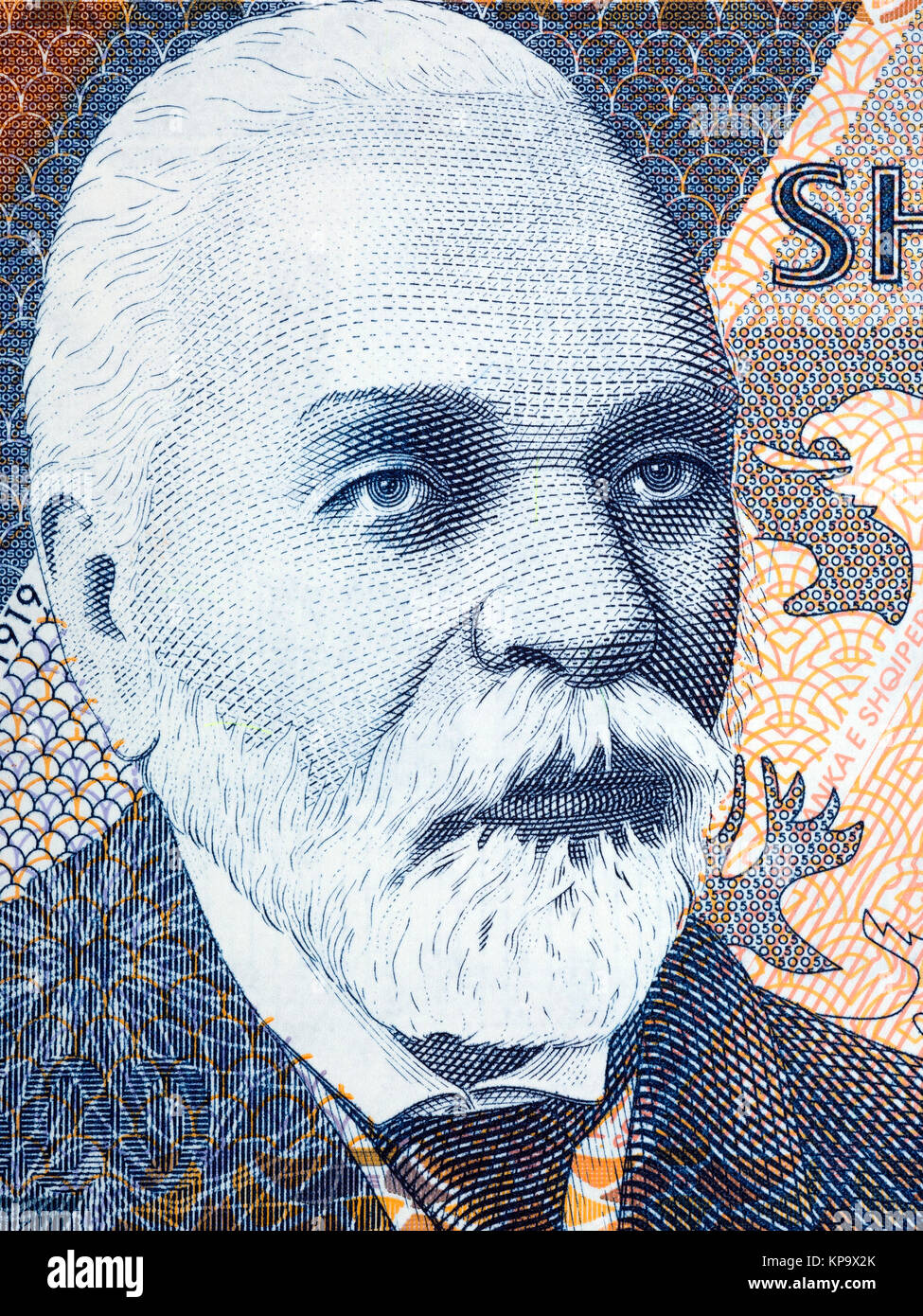 Ismail Qemali Portrait von albanischen Geld Stockfotografie Alamy