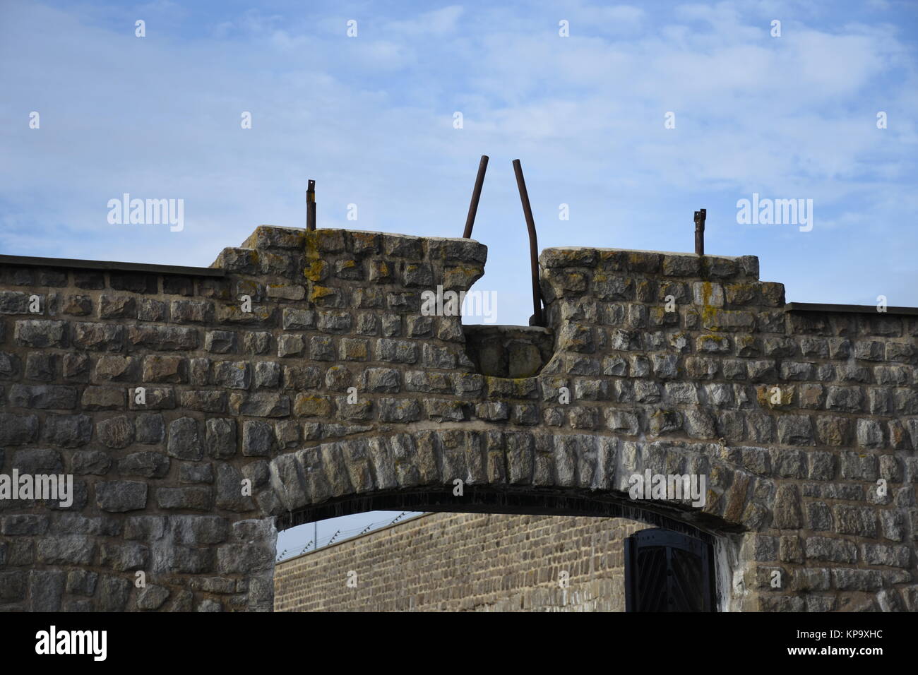 Kz mauthausen Terror holocaust Massenvernichtung camp Stockfoto