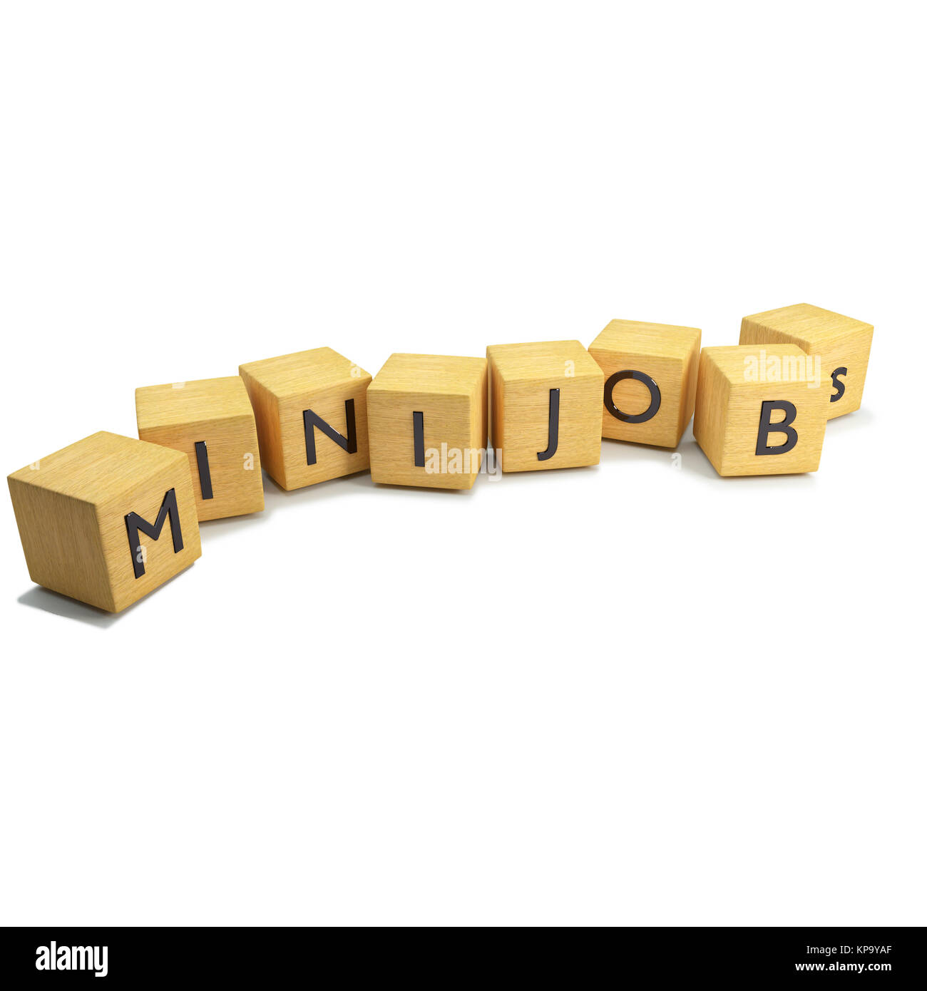Würfel mini Jobs Stockfoto