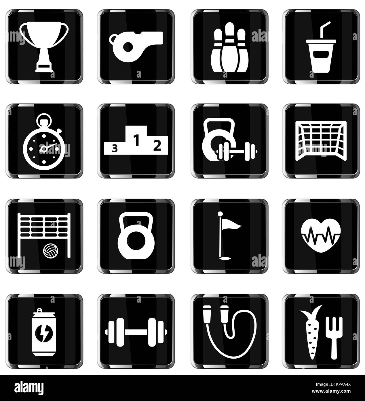 Sport einfach Symbole Stockfoto