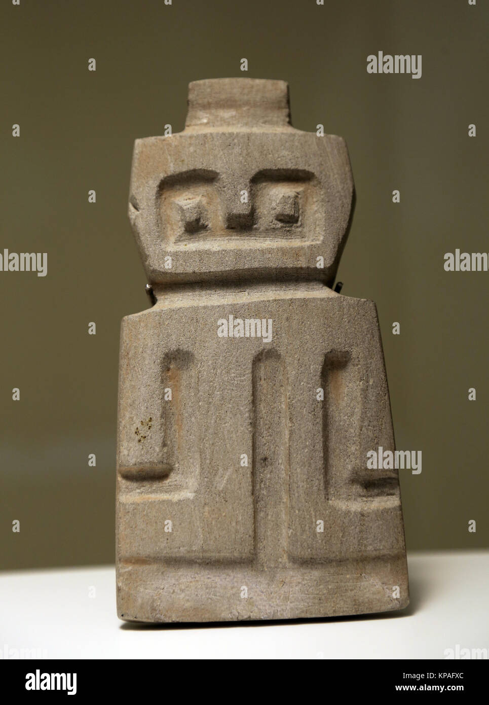 Prä-inka-Ära. Valdivia Kultur. Ecuador 3500-1800 v. Chr.. Keramik weibliche Figur. Museum der Cutures der Welt. Spanien Stockfoto