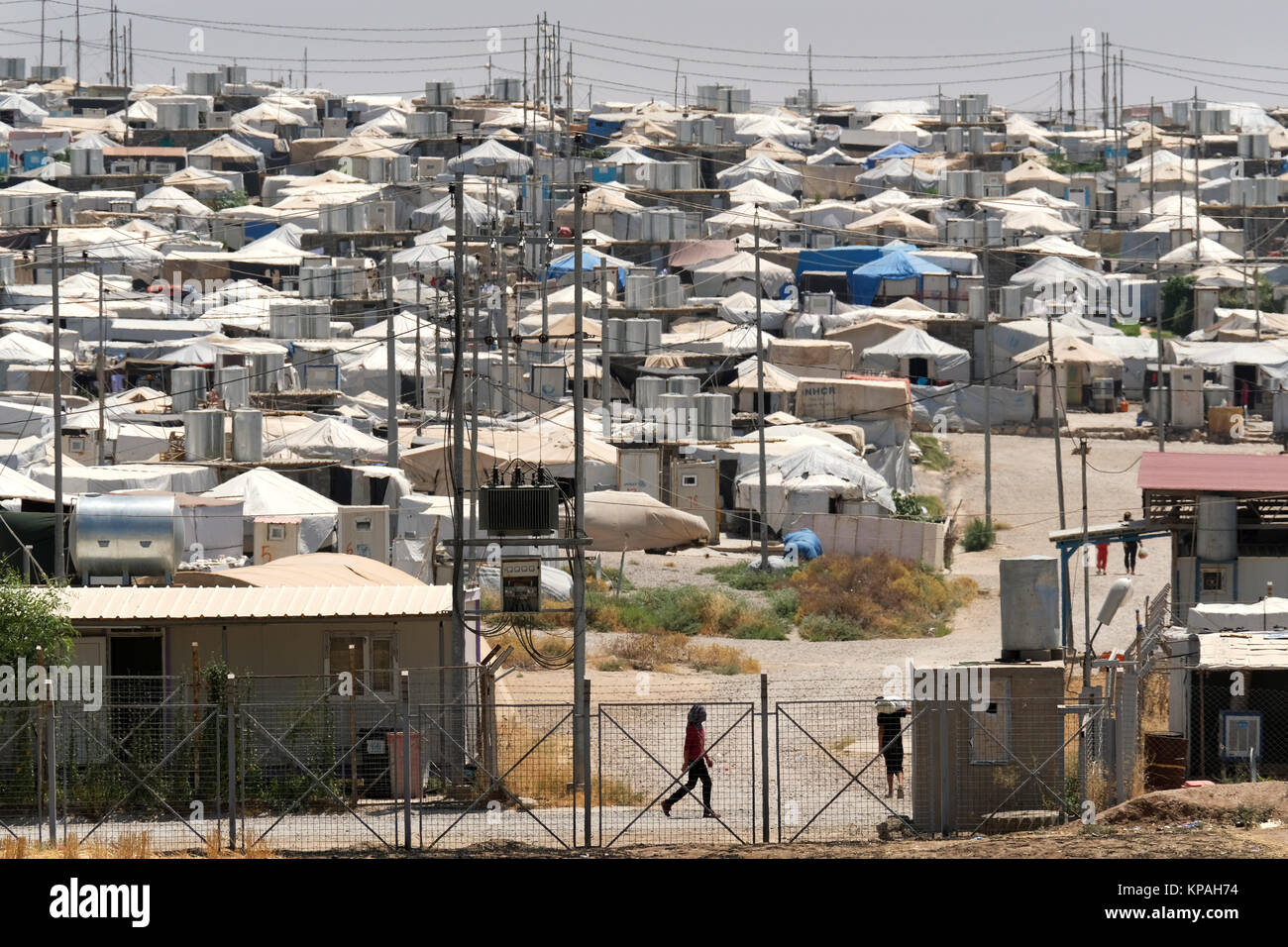 Sharya camp für Yeziden IDP intern Personen in Duhok, im Norden des Irak, Kurdistan, Irak vertriebenen Stockfoto