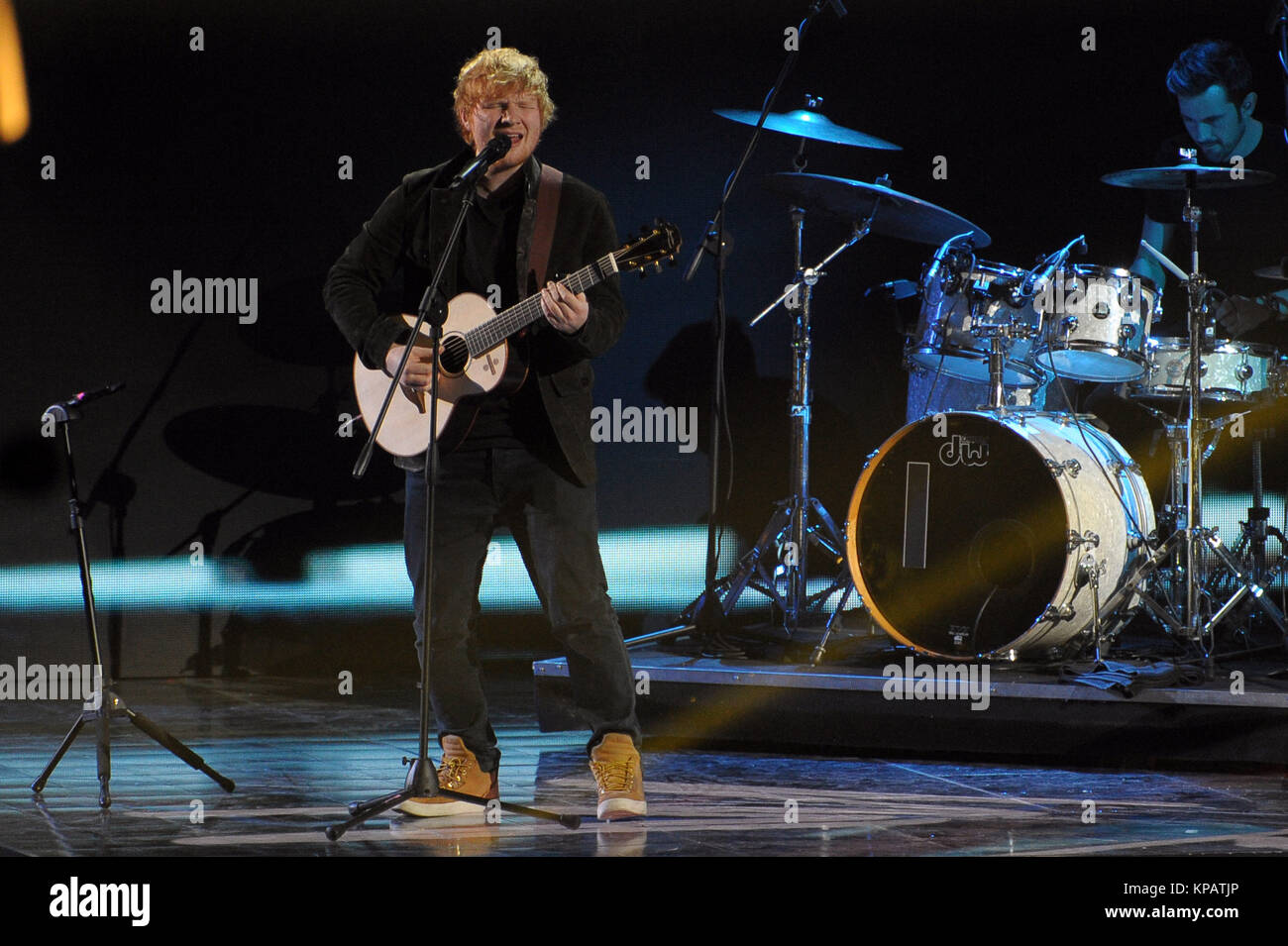 Mailand, Italien. 14 Dez, 2017. Mailand - X-Factor Finale - Live in der Foto: Ed Sheeran Credit: Unabhängige Fotoagentur/Alamy leben Nachrichten Stockfoto