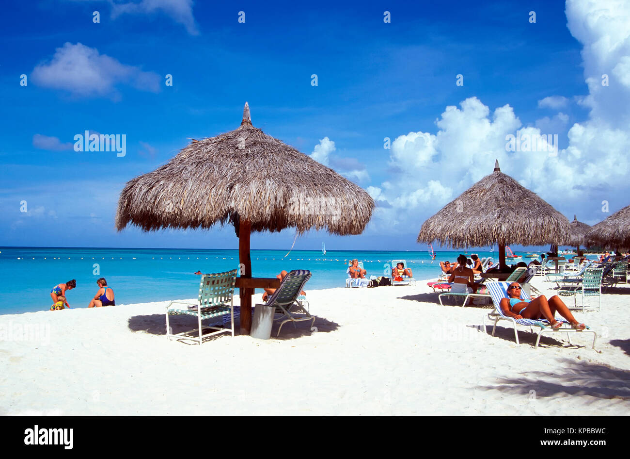 Palm Beach, Westcoast, Aruba, Niederländische Antillen Stockfoto