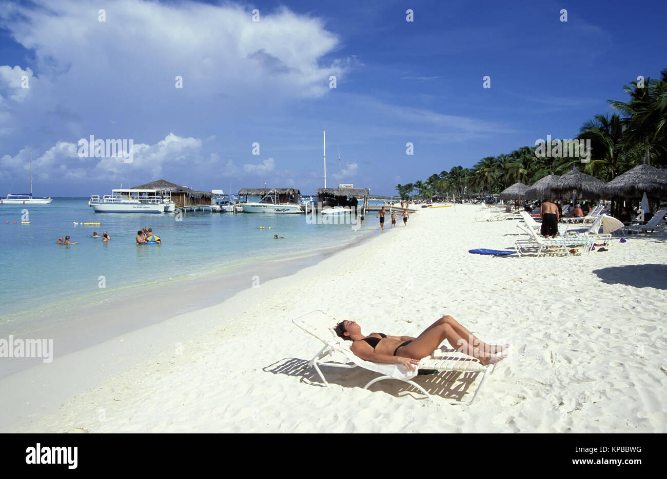 Palm Beach, Aruba, Niederländische Antillen Stockfoto