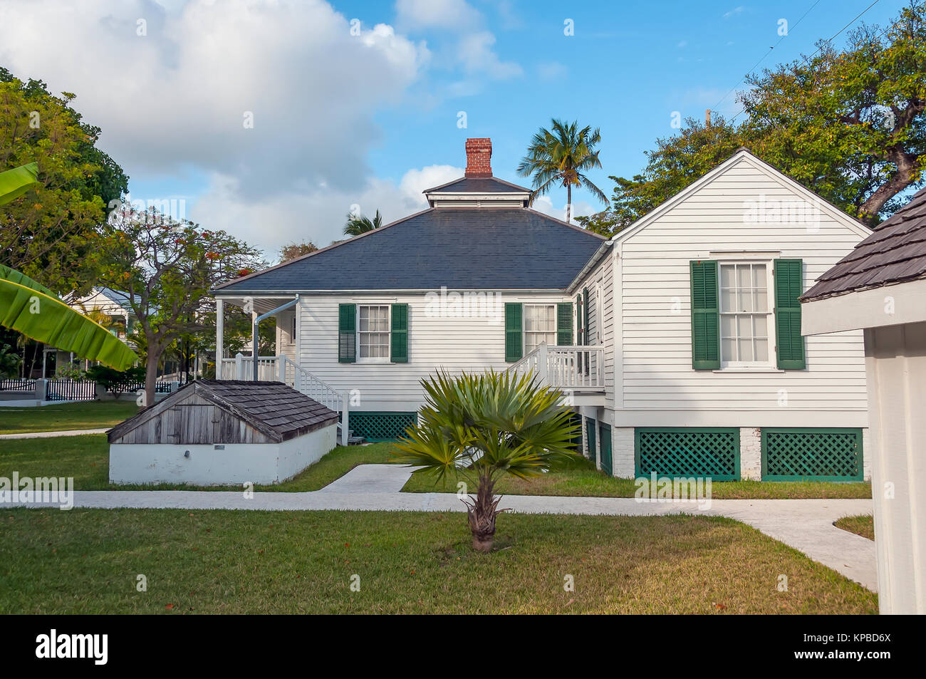 Key West Lighouse des Tierhalters Viertel von außen Museum, Key West, Florida Stockfoto