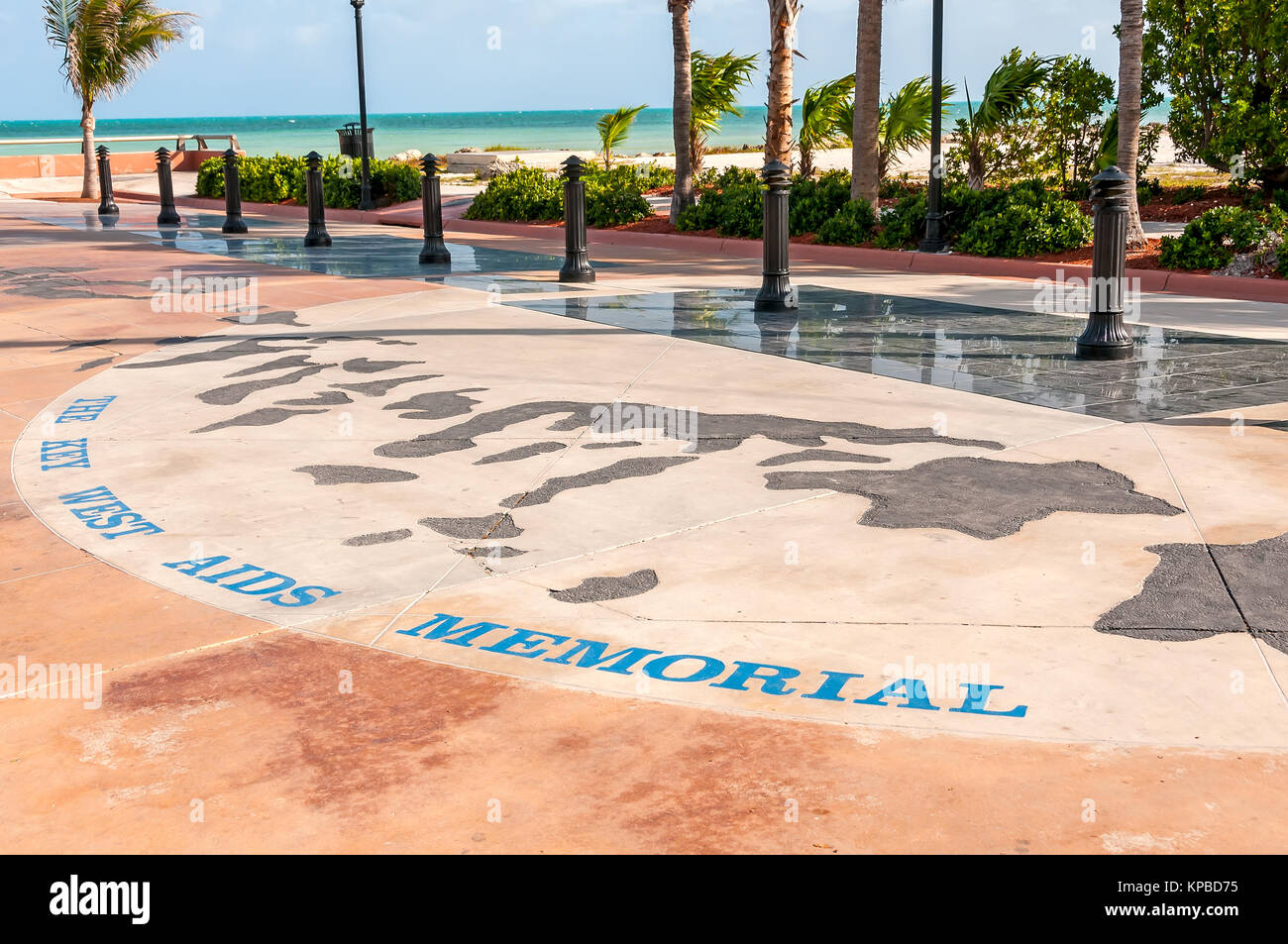 Der Key West Aids Memorial bei Higgs Memorial Beach, Key West, Florida Stockfoto