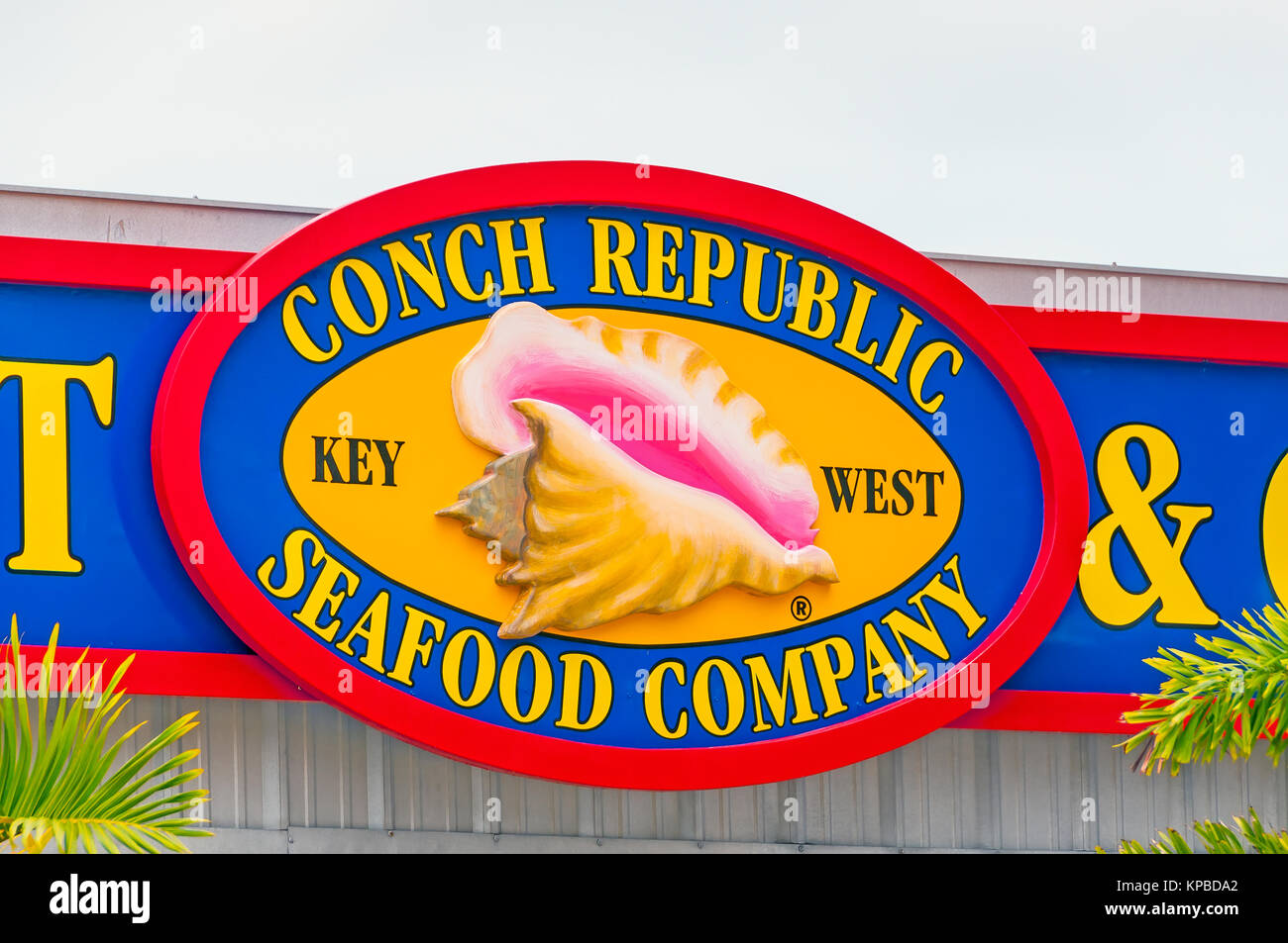 Conch Republic Seafood Company Restaurant- und Unterhaltungskomplex in Key West, Florida Stockfoto
