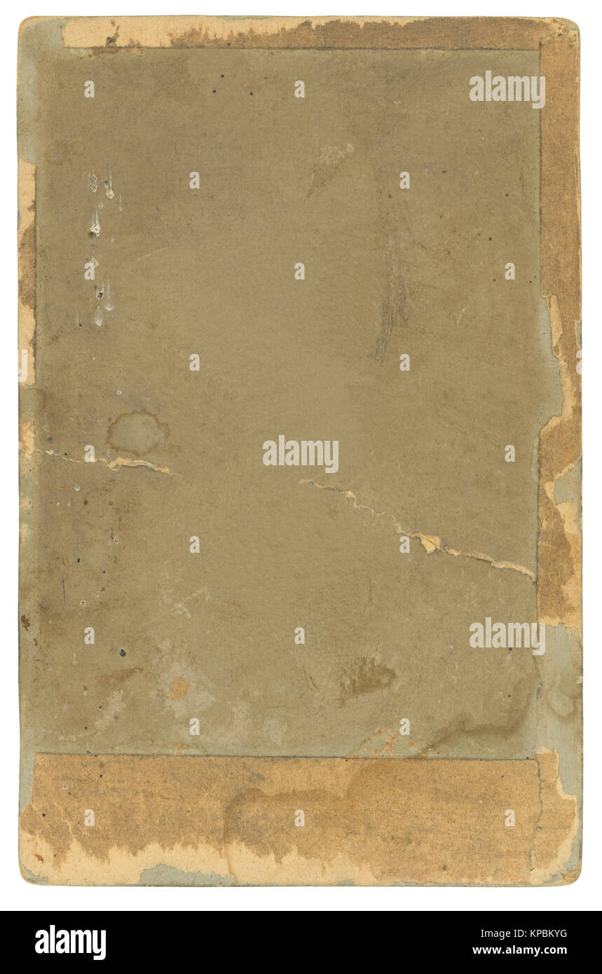 Altes Papier Hintergrund (isoliert - Beschneidungspfad enthalten) Stockfoto