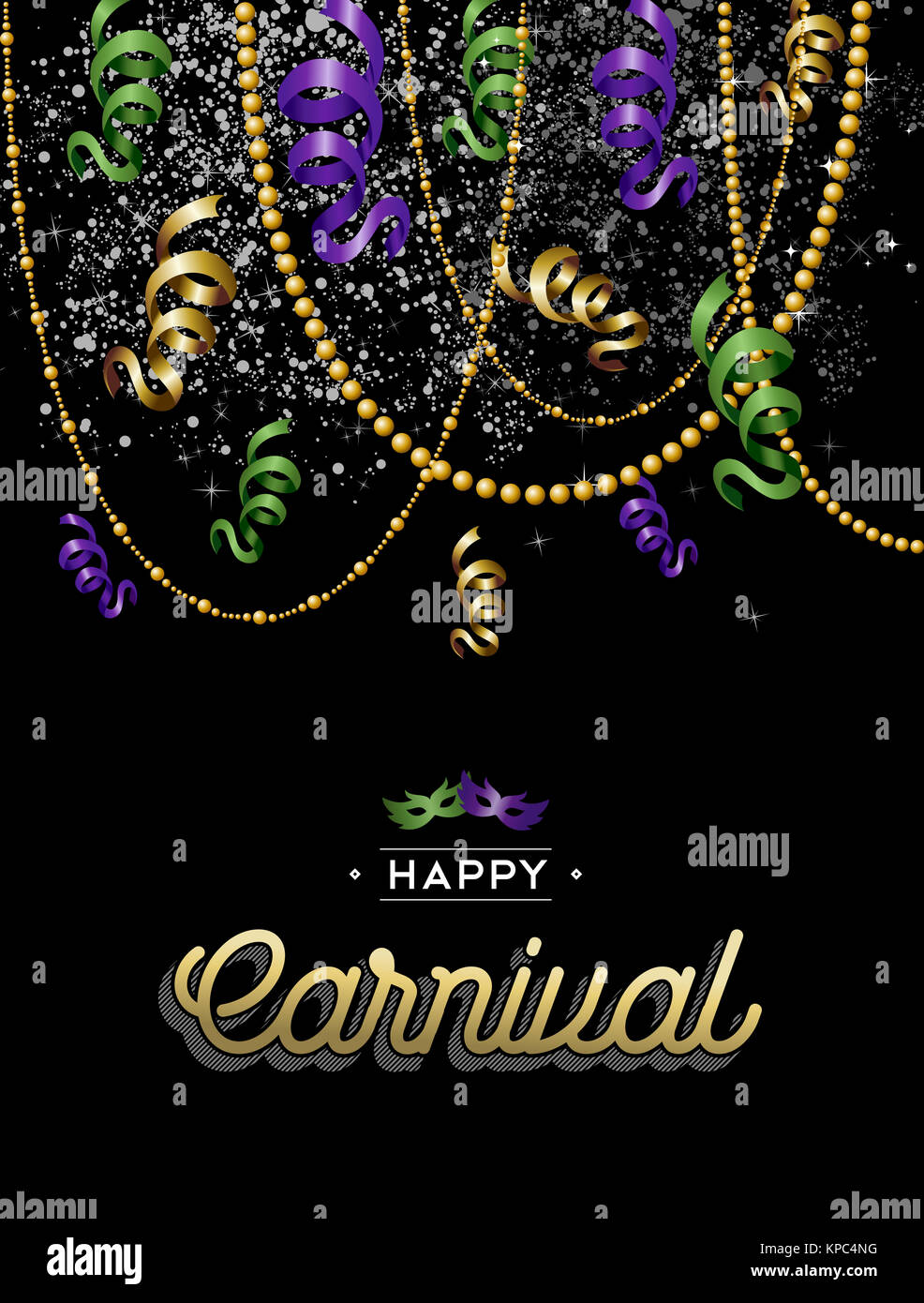 Happy Karneval bunte party Hintergrund Stockfoto
