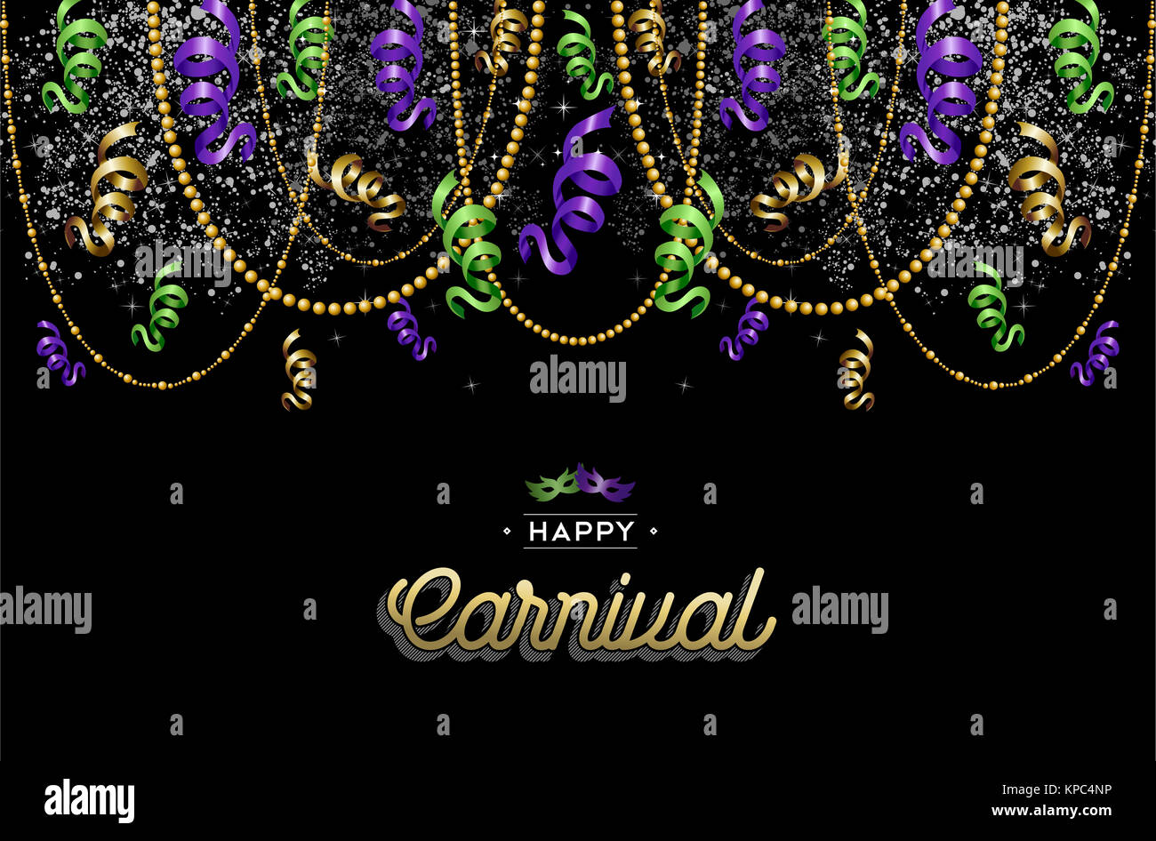 Happy Karneval design Hintergrund Dekoration Stockfoto