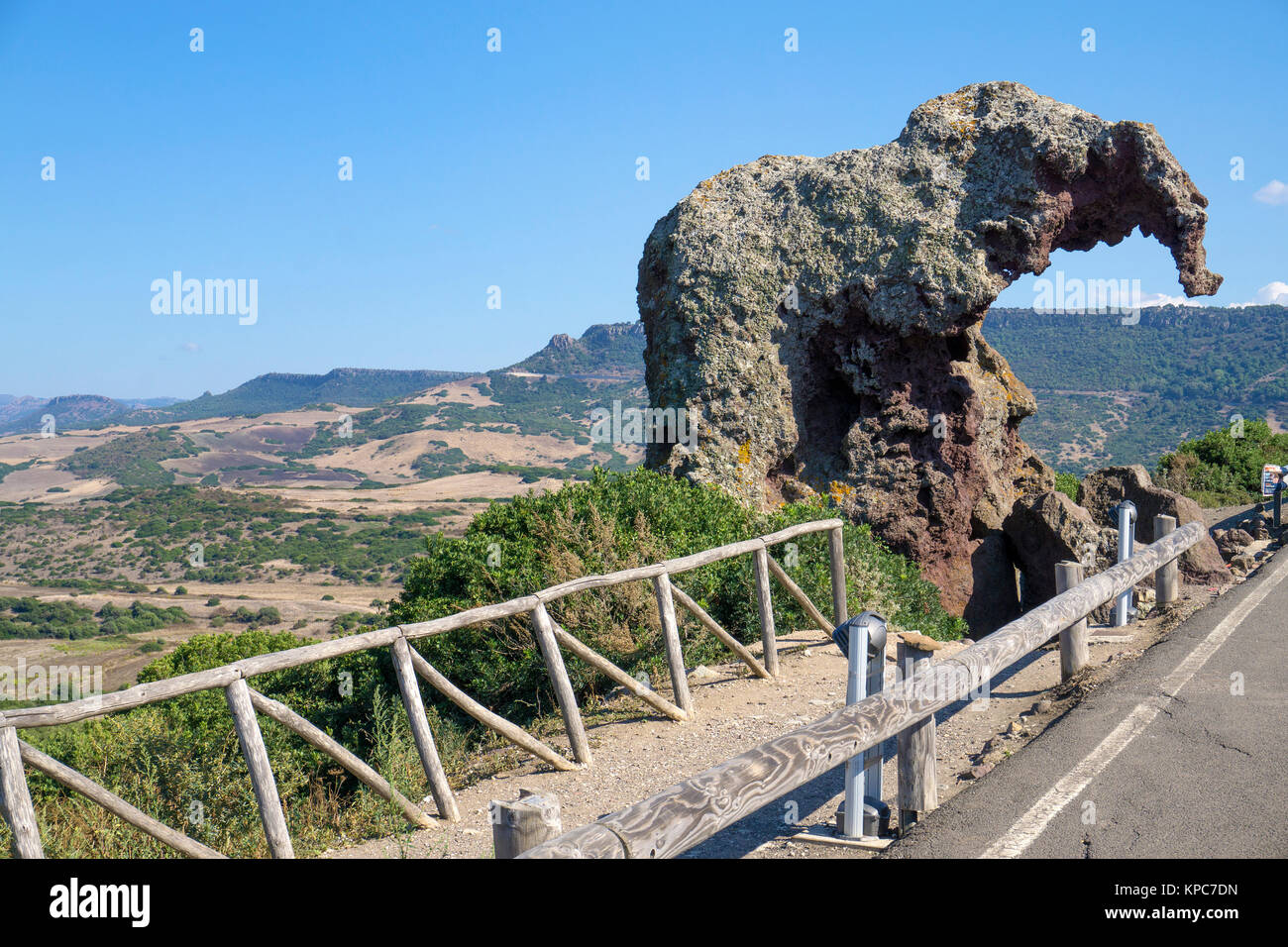 Elephant Rock, touristische Attraktion bei Castelsardo, Sardinien, Italien, Mittelmeer, Europa Stockfoto