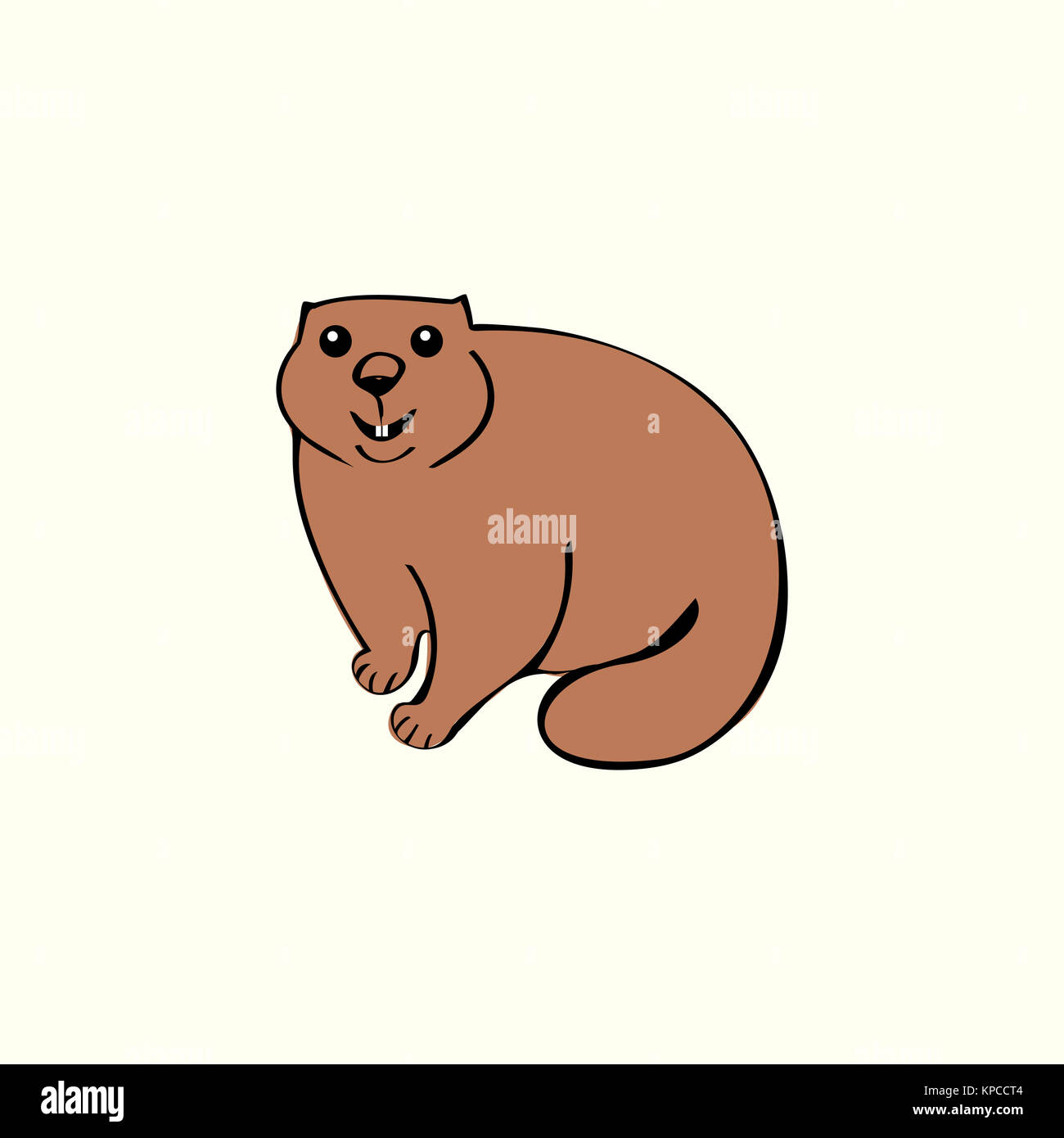 Lustige marmot Tier Nager Stockfoto