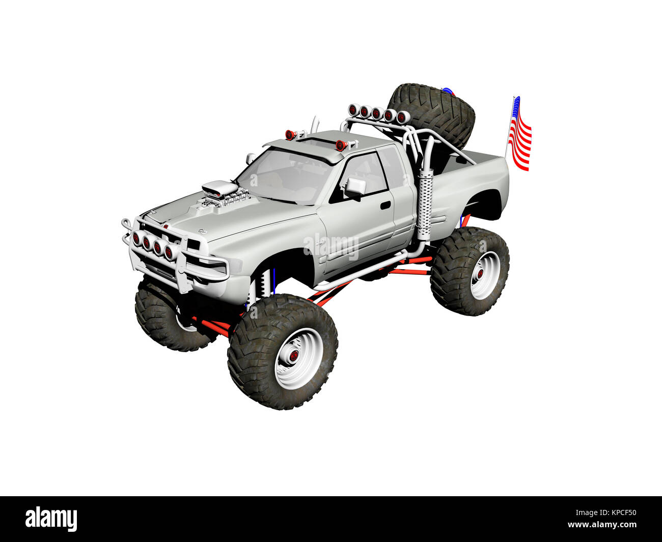 Ausgenommen Monster Truck Stockfoto