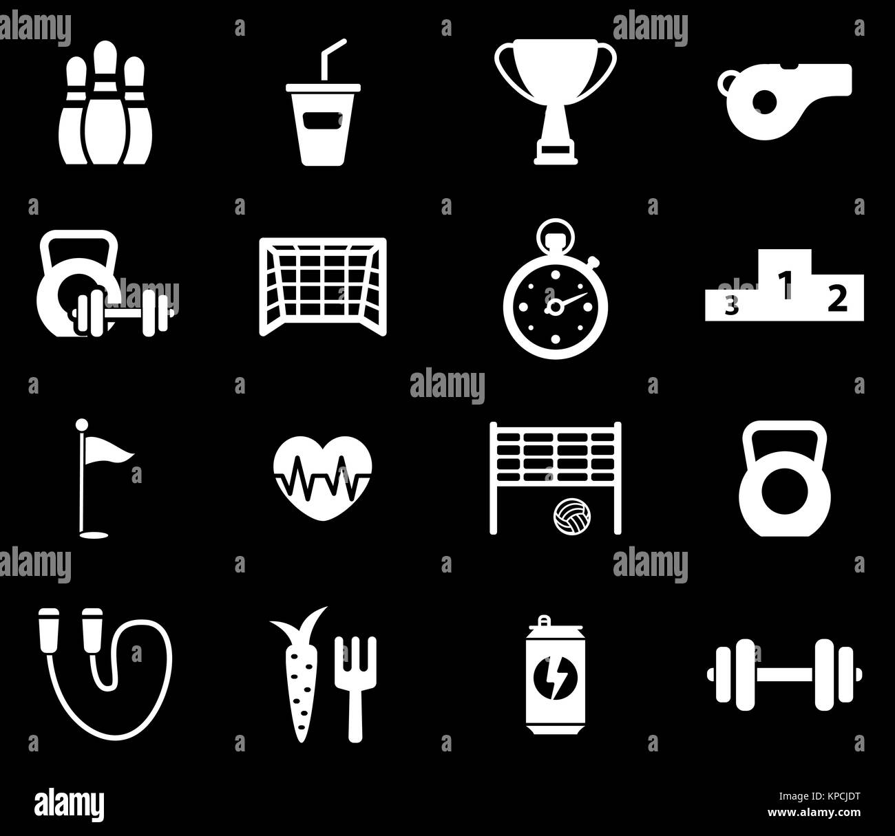 Sport einfach Symbole Stockfoto