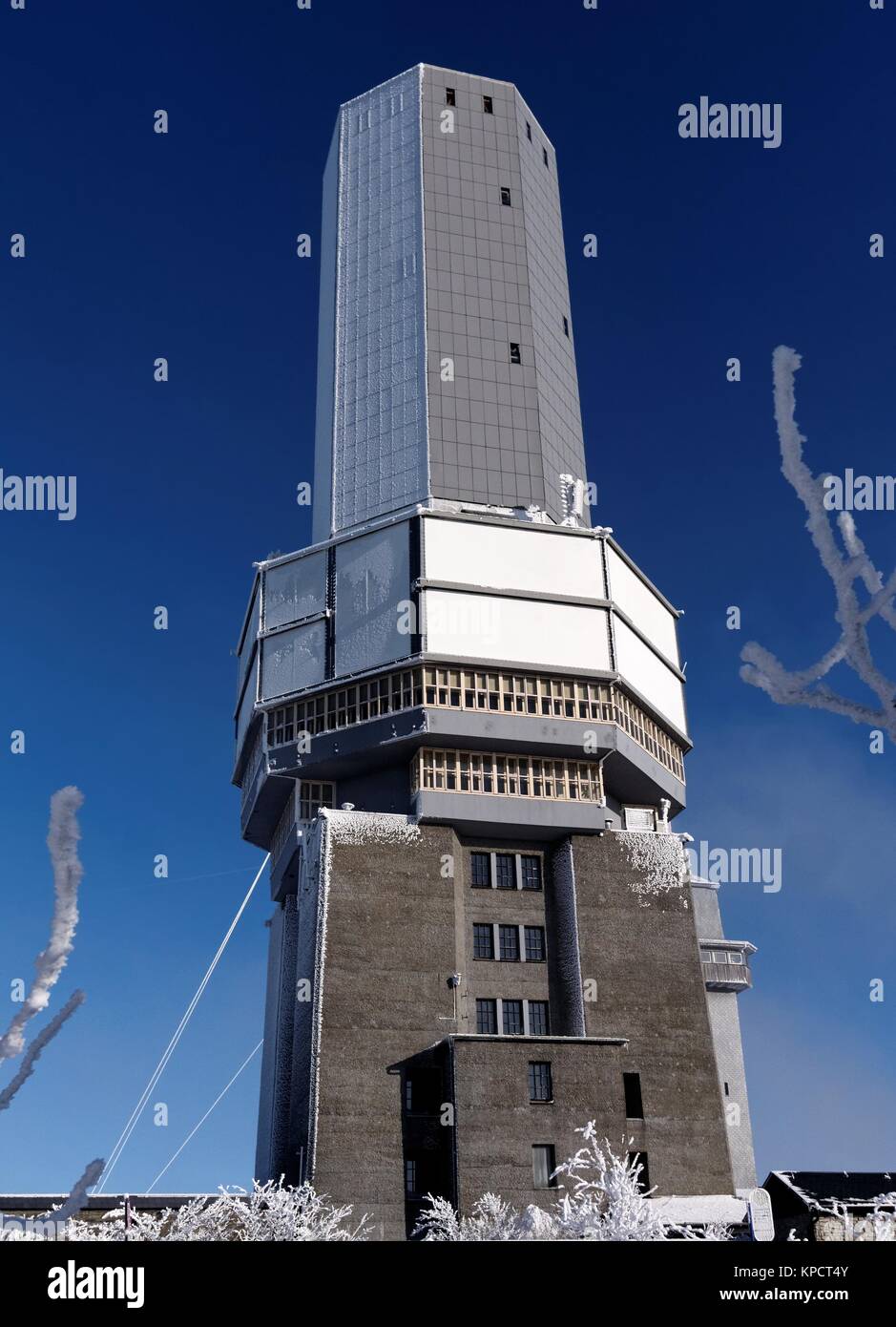 Tv tower Grosser Feldberg Stockfoto