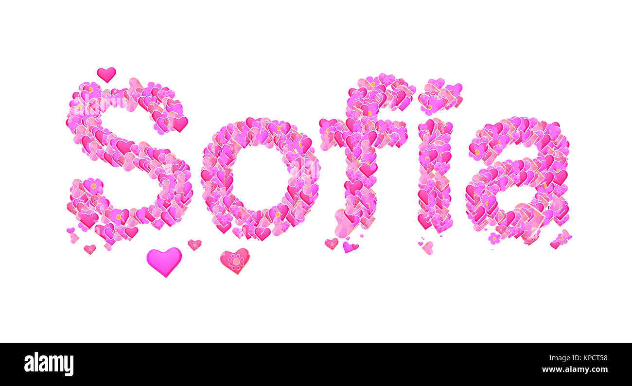 Sofia Name Design Stockfotos Und Bilder Kaufen Alamy