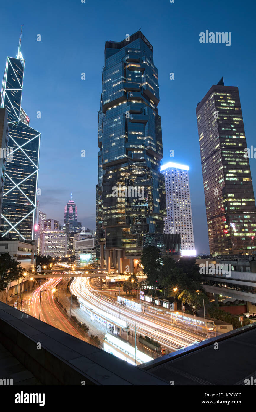 Hong Kong Financial District Stockfoto