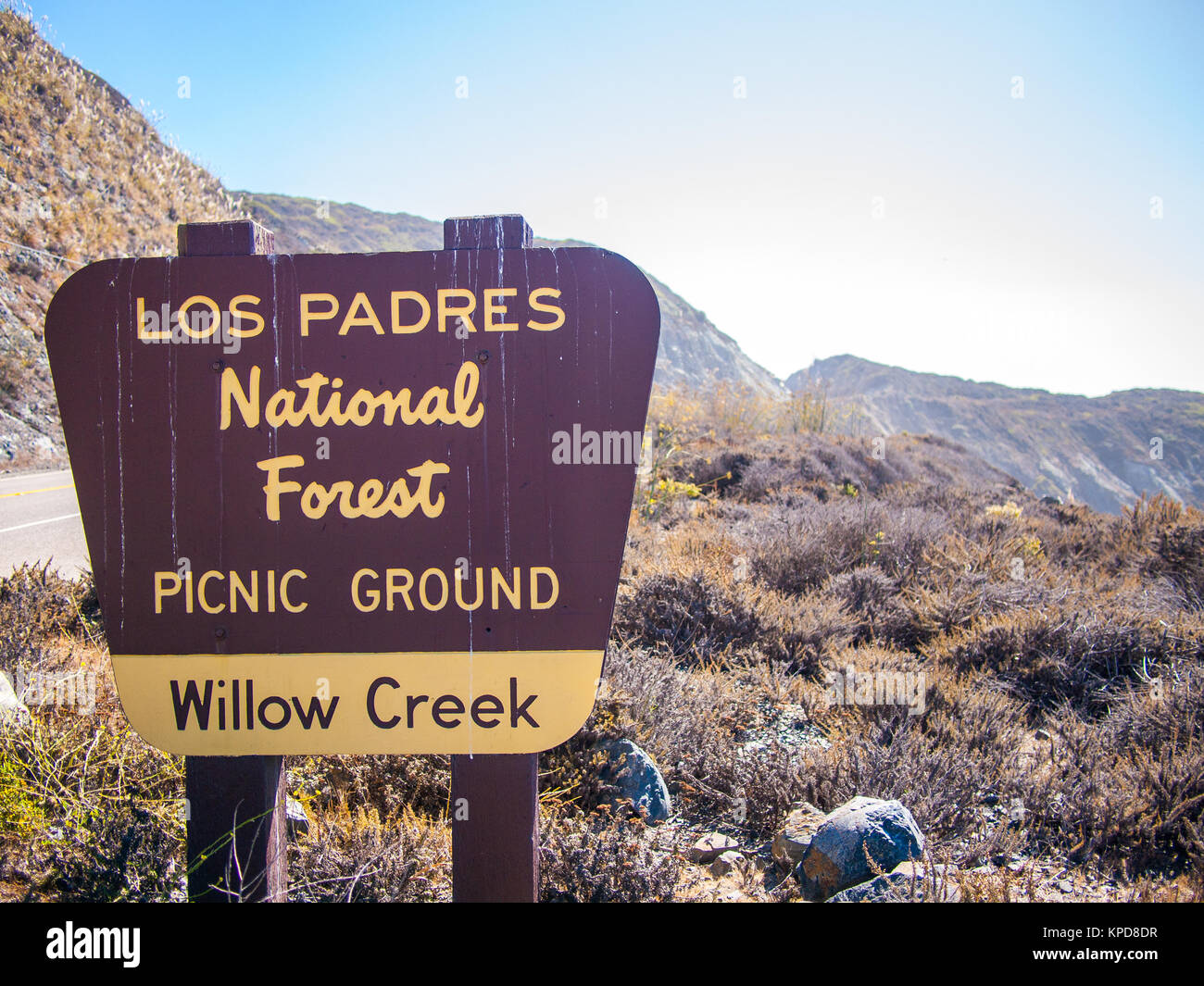 Big Sur, Kalifornien - 3. Oktober 2013 - Los Padres National Forest, Kalifornien Stockfoto