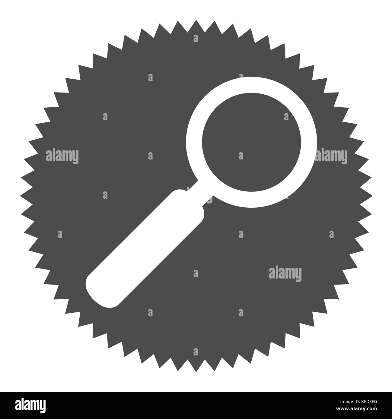 Star Schaltfläche Lupe Stockfoto