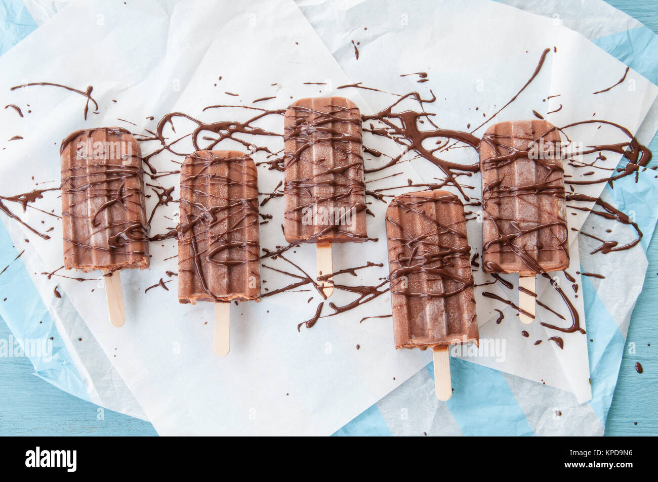 hausgemachte Eis am Stiel Stockfoto