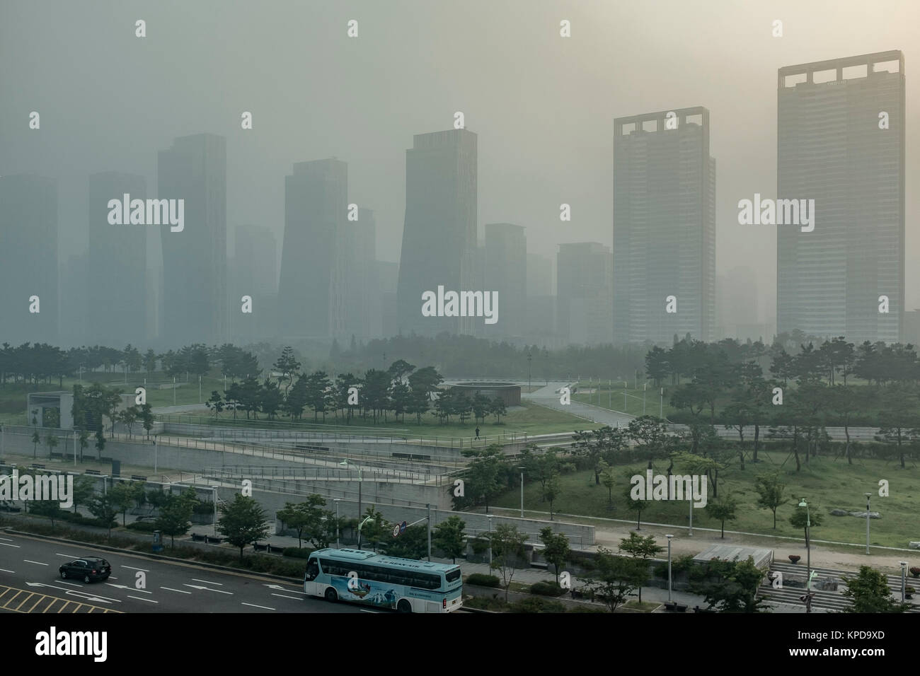 Wolkenkratzer, Inchon, Südkorea, Pacific Asia, Stadtlandschaften Stockfoto