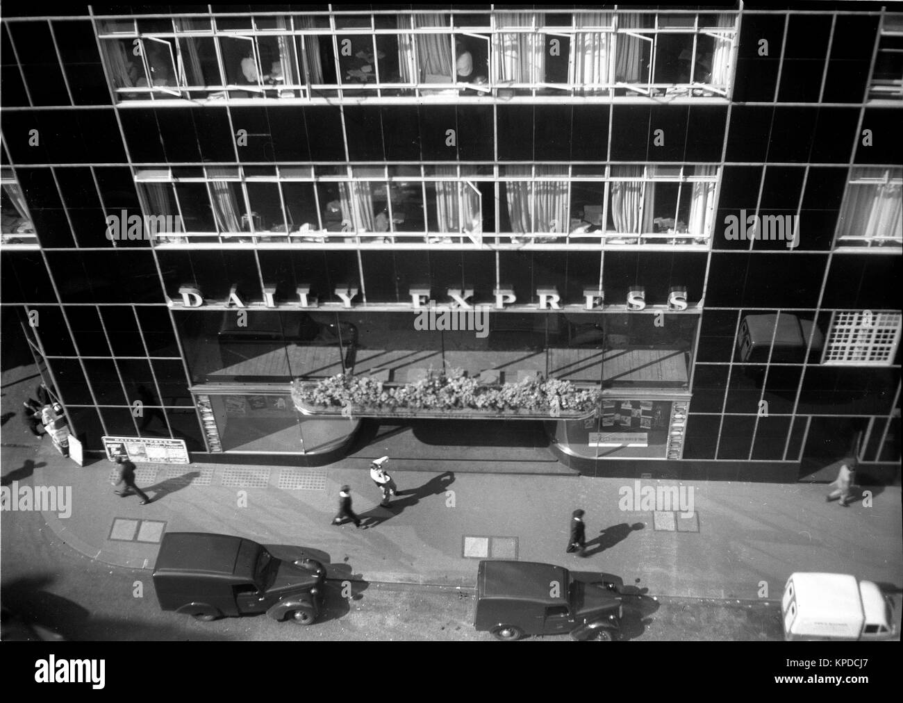 Der Daily Express Gebäude in der Fleet Street London, Großbritannien in den 1950er Jahren Stockfoto