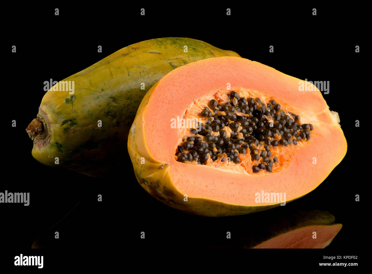 Frisch und lecker Papaya Stockfoto