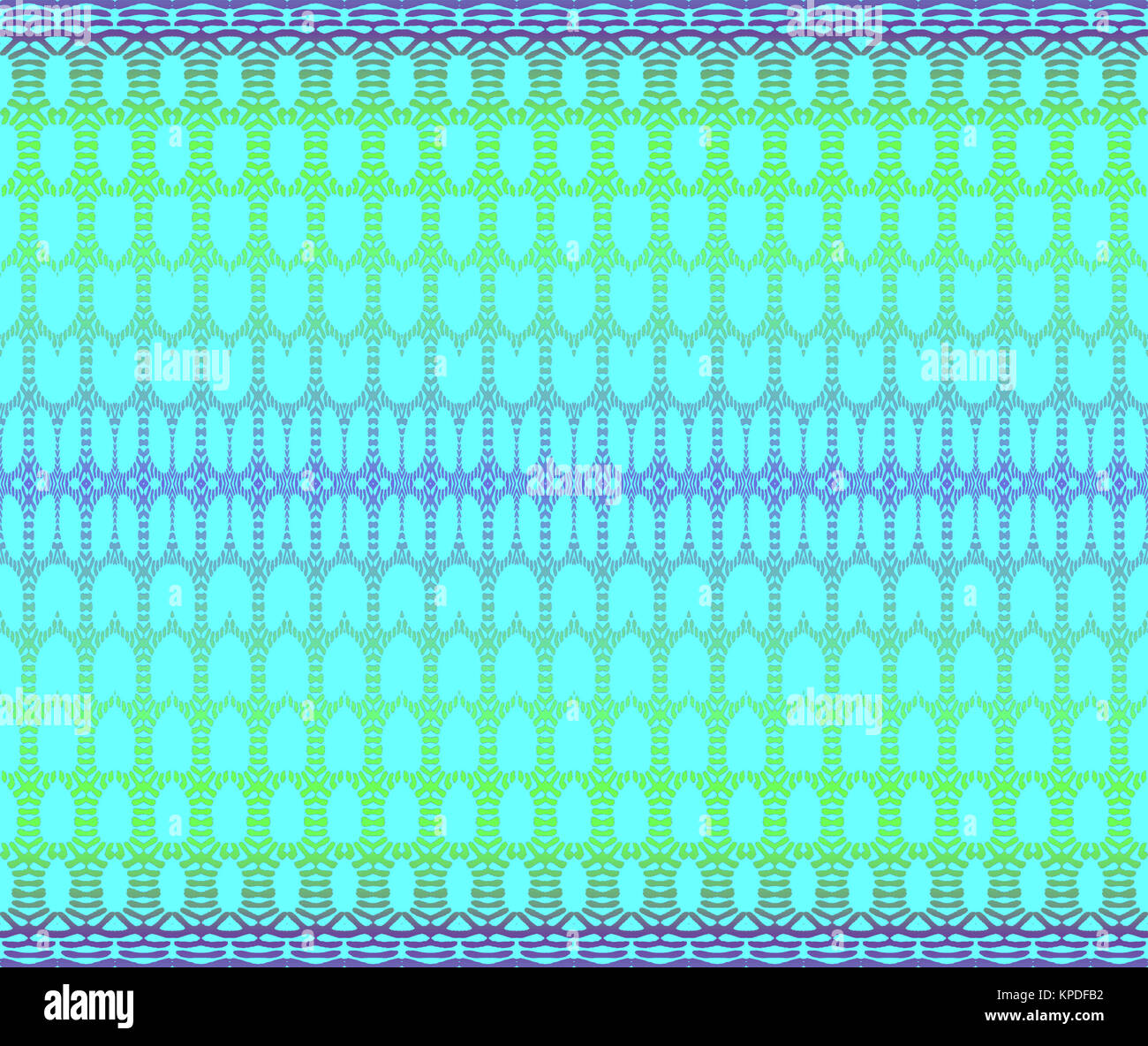 Abstrakte geometrische nahtlose Hintergrund. Fein glänzende Ellipsen Muster in violetten und grünen Farbtöne auf türkis-blau. Stockfoto