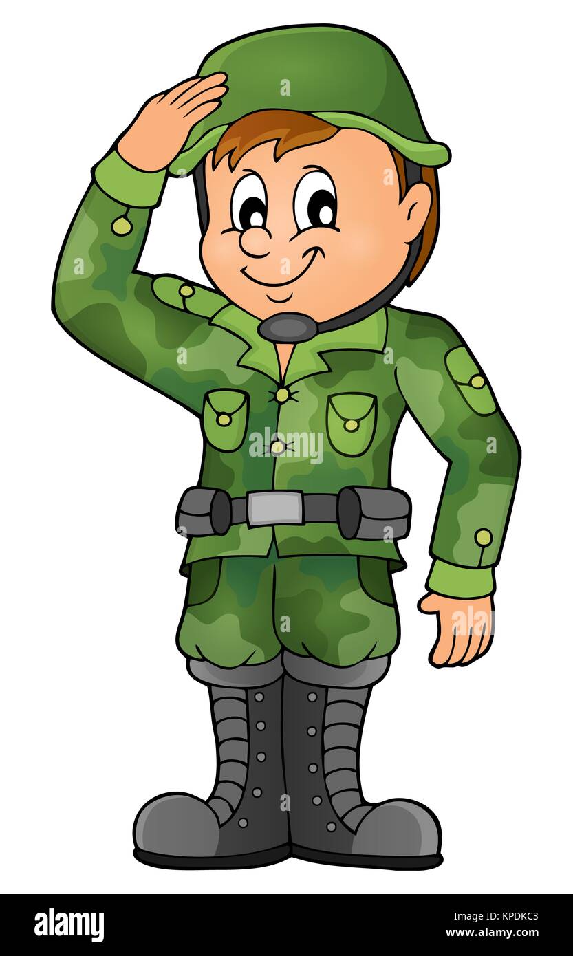 Männliche Soldaten Thema Bild 1 Stockfoto