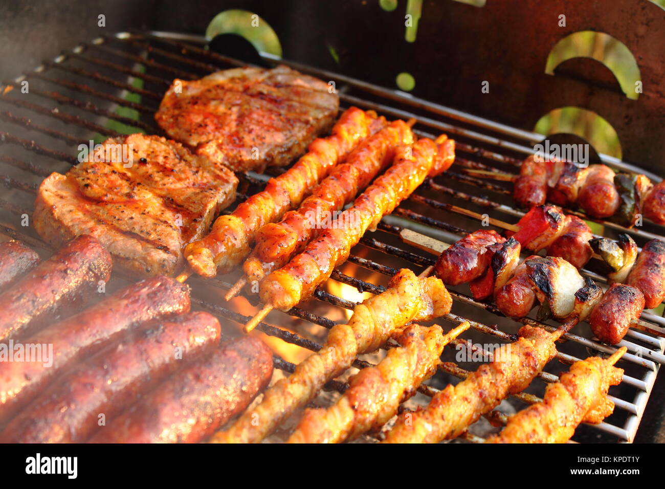 Grillen typisch deutsche Stockfoto