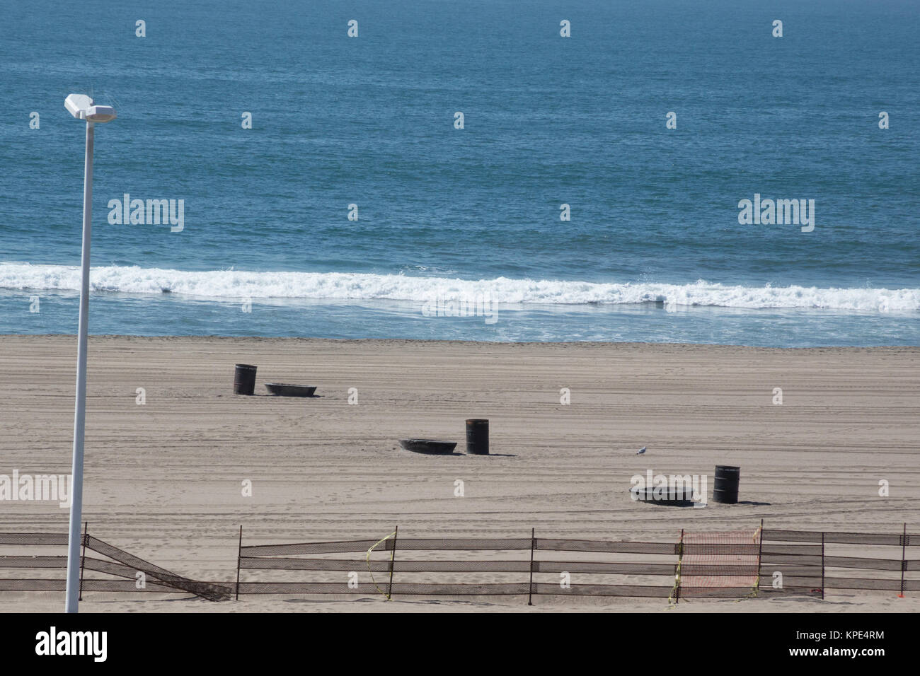 Dockweiler State Beach, Los Angeles, CA Stockfoto