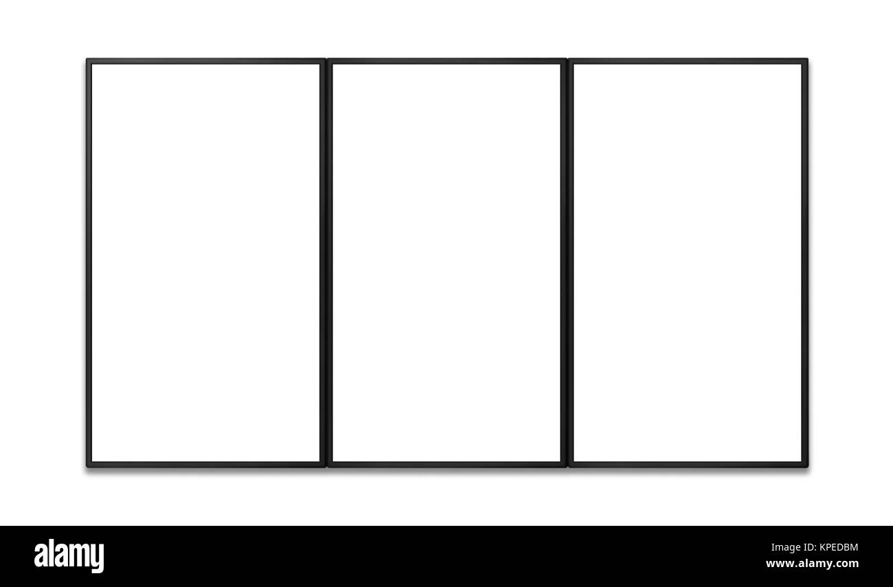 Vertikale Flachbildschirm von promotion Anzeige kombinieren Stockfoto