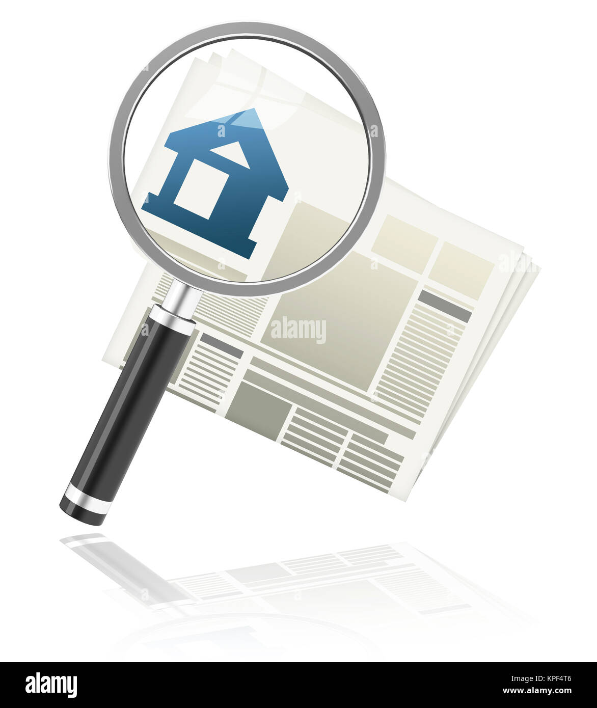 Der Immobilienmarkt Stockfoto