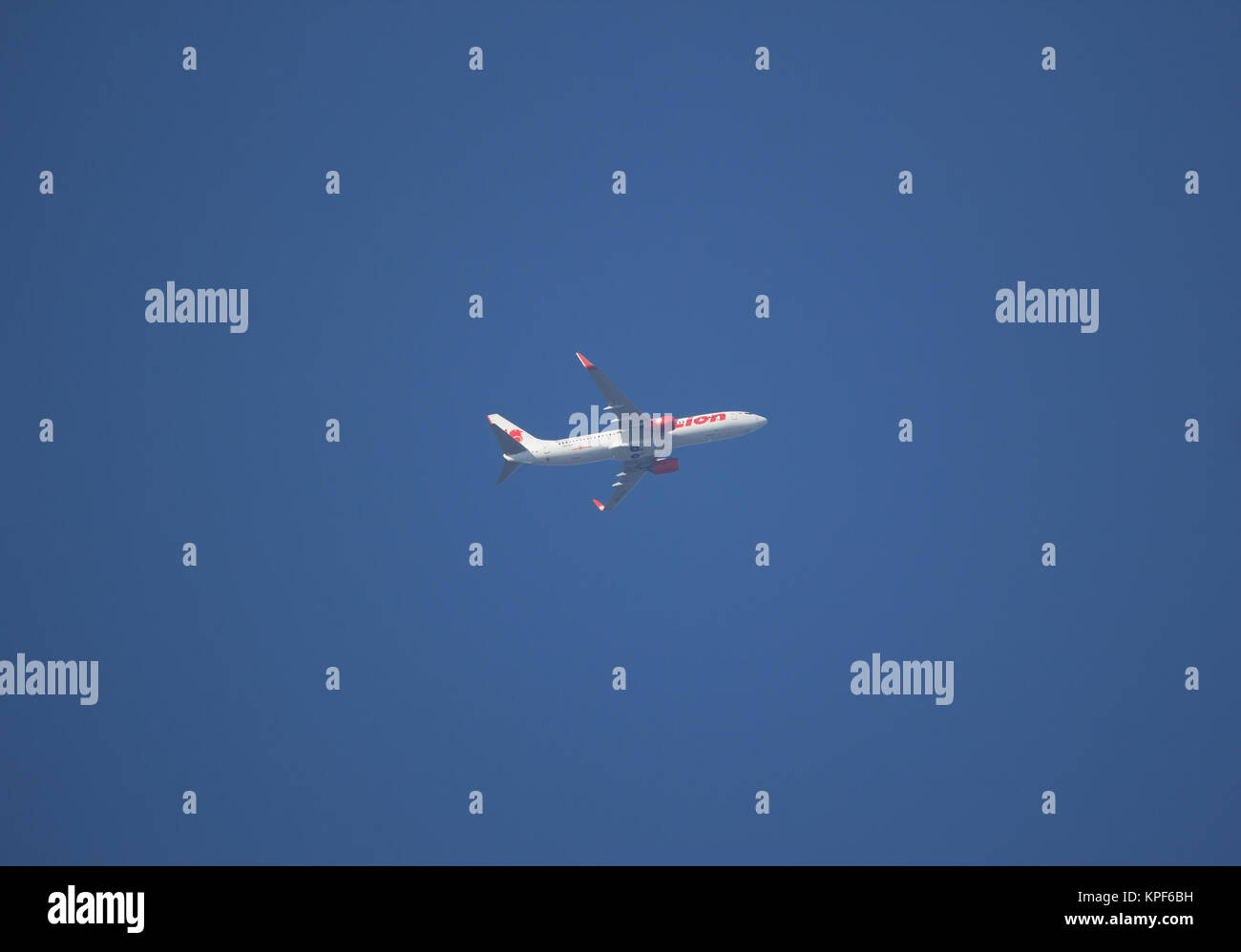 Chiang Mai, Thailand - Dezember 4, 2017: HS-LUO Boeing 737-800 der Thai lionair Airline. Von Chiangmai Flughafen in Bangkok. Stockfoto