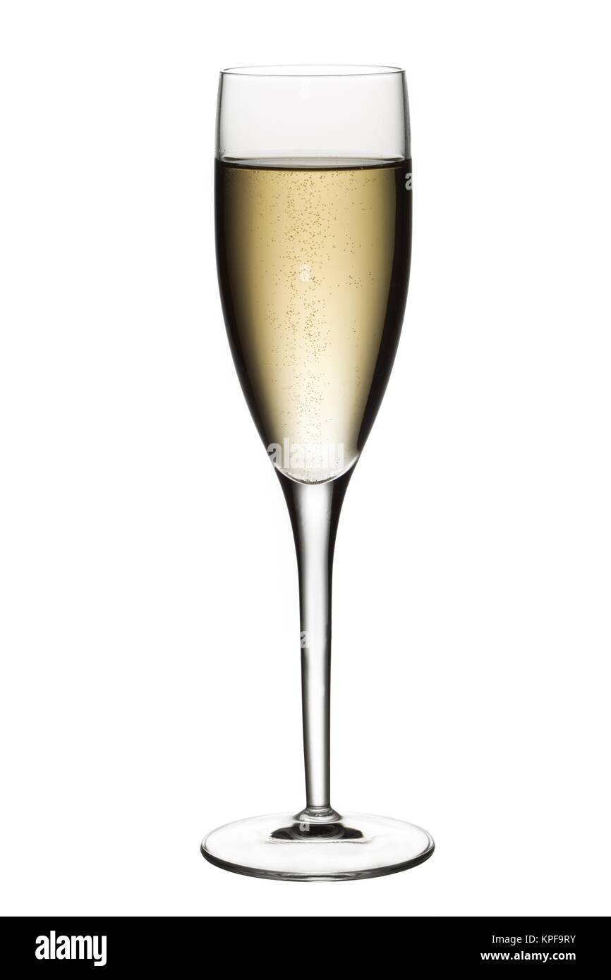 Glas Weißwein Stockfoto
