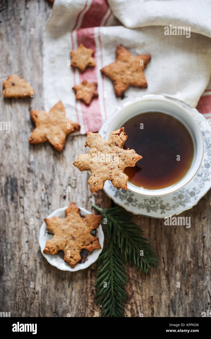 Schneeflocke-cookies Stockfoto