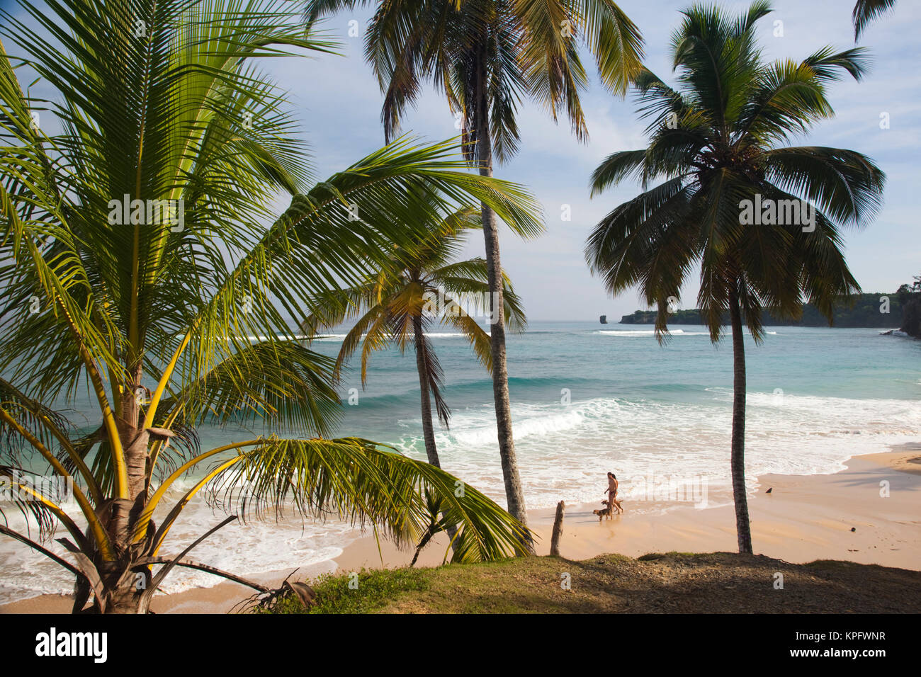 Dominikanische Republik, Nordküste, Abreu, Playa Preciosa Strand Stockfoto