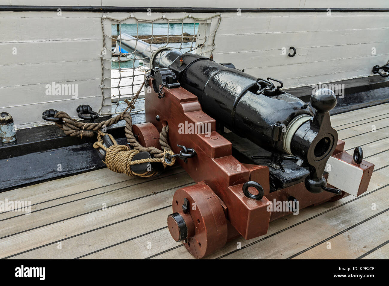 Steißlage laden Gun Hampshire UK Stockfoto