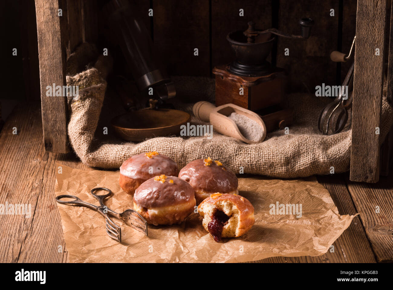 Berliner Pfannkuchen Stockfoto