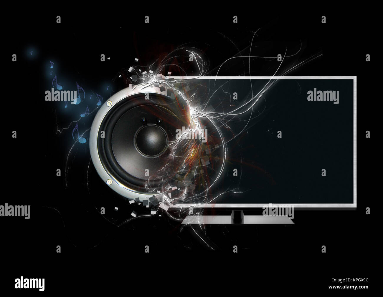 Musik ist besser... wie Fernsehsendungen Stockfoto