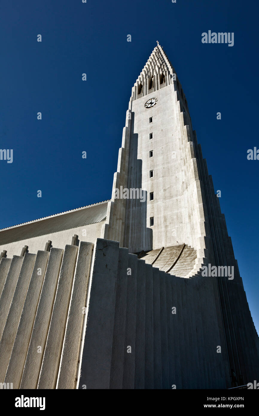 Hallgrimskirkja, der Lutherischen Kirche, Reykjavik, Island Stockfoto