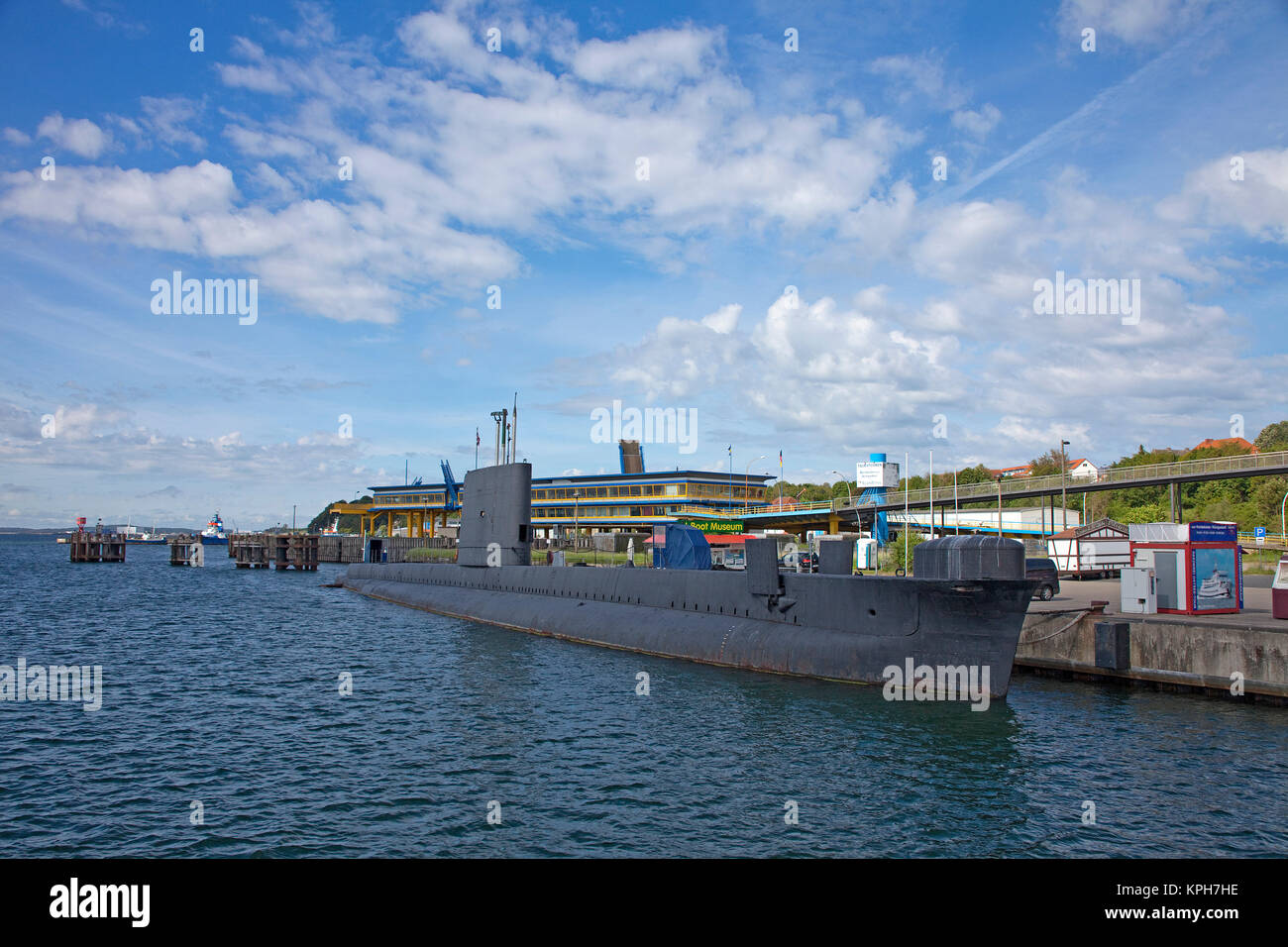 Britisches U-Boot HMS Otus, ein Marine Museum am Hafen von Sassnitz ...