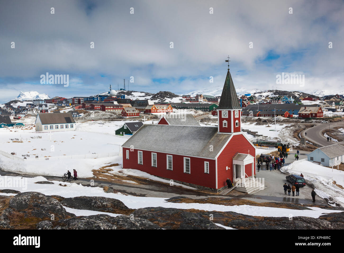 Nuuk, Grönland Frelsers Kirche Kirche Stockfoto